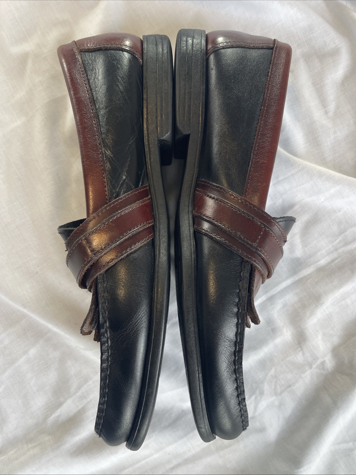Sperry Top-Sider Tremont Loafers Shoes Mens Size 12 Black Brown Leather Kiltie