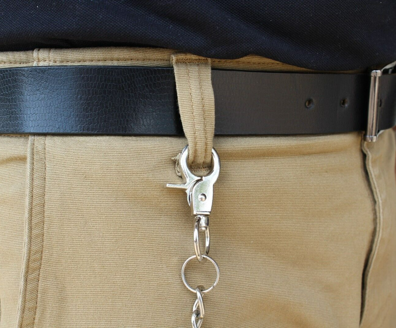 Stainless 21′ in Long Chain Key Ring Replacement for Biker Bifold Trifold Wallet