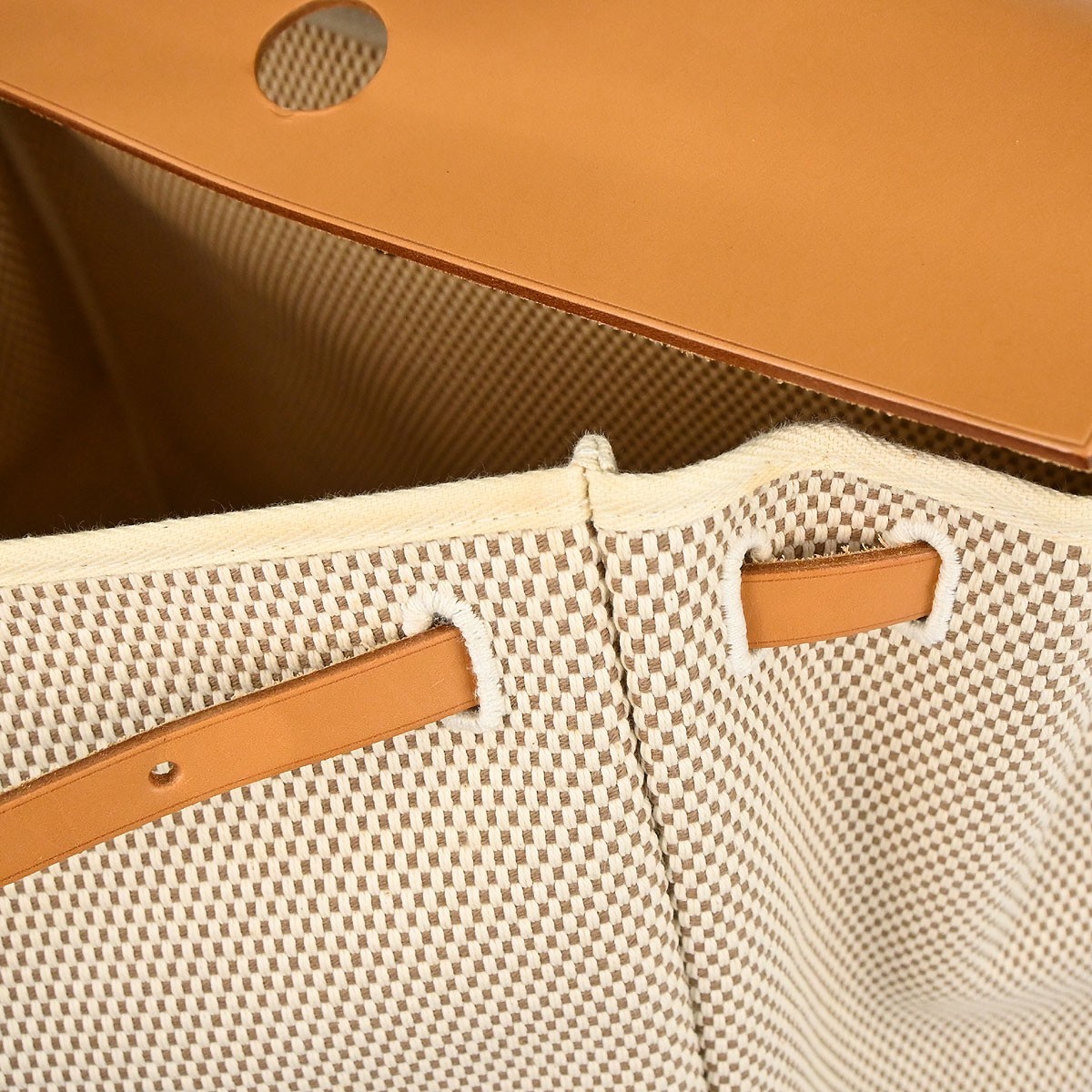 Hermes Natural Toile GM Herbag MM 2way Handbag C□G 187875