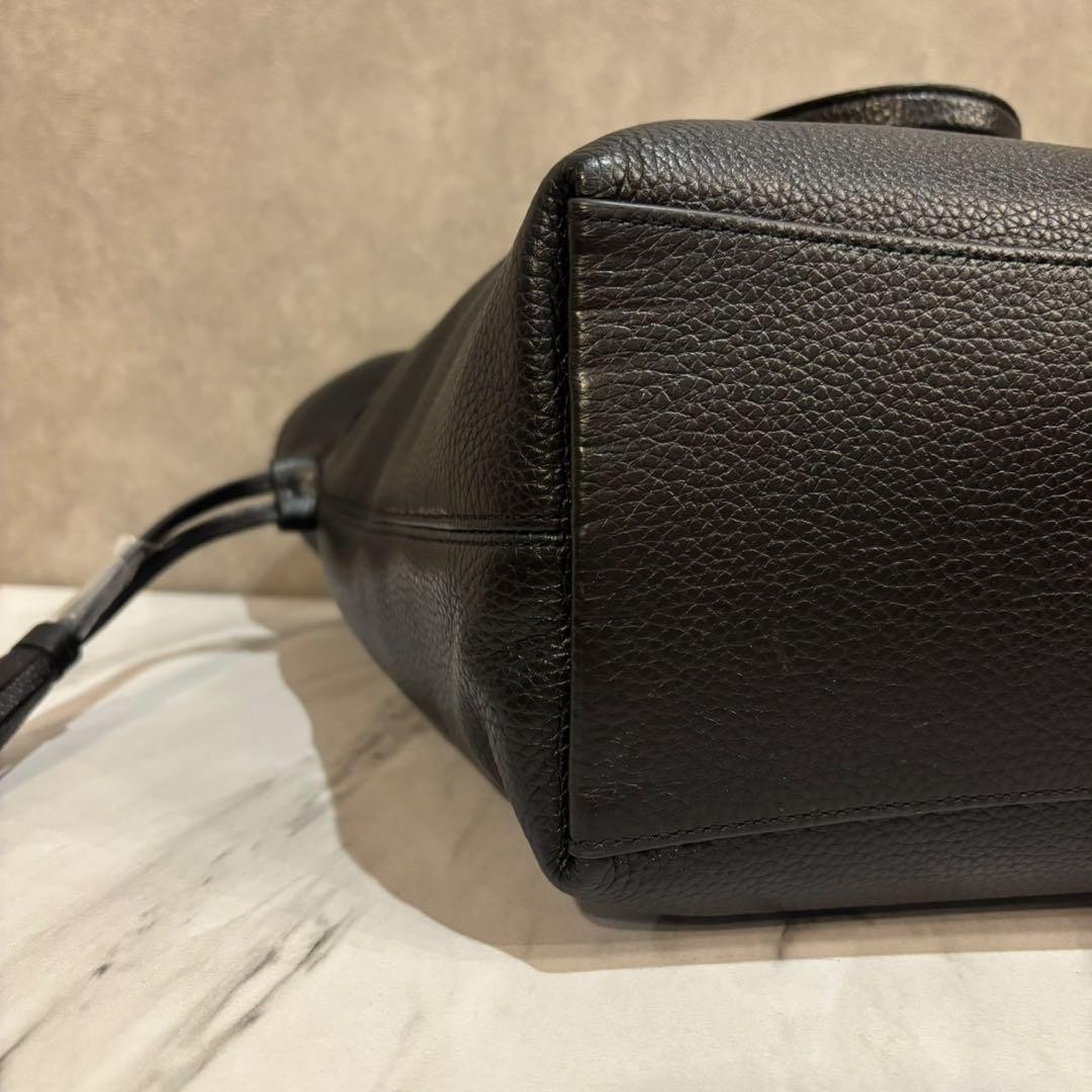 Excellent Condition COACH Andy Tote Shoulder Bag CA200 Leather Black
