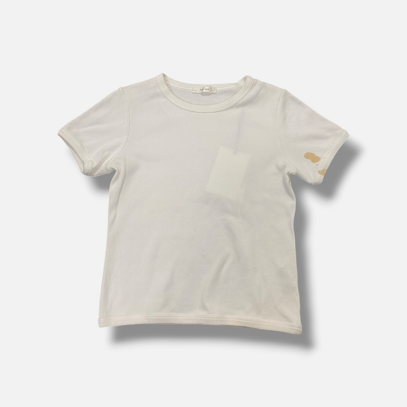 The Row Women’s White Torya Short-Sleeve Slim T-Shirt Top Size XS