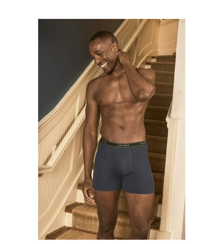Hanes Men’s Super Value Pack Assorted Boxer Briefs, 10-Pack Soft and Breathable