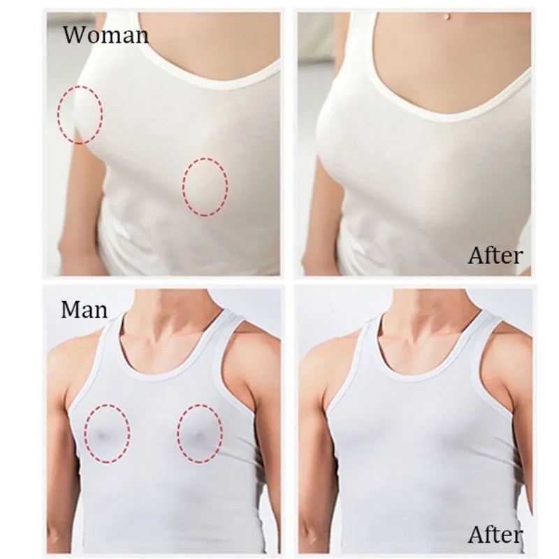 100Pcs Disposable Invisible Nipple Covers – Breathable Chest Patches