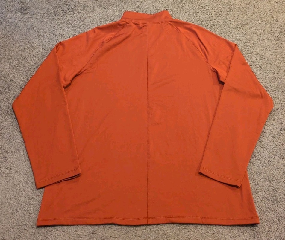 UNRL Interlock 1/4 Zip Canyon Orange Pullover Men’s Large