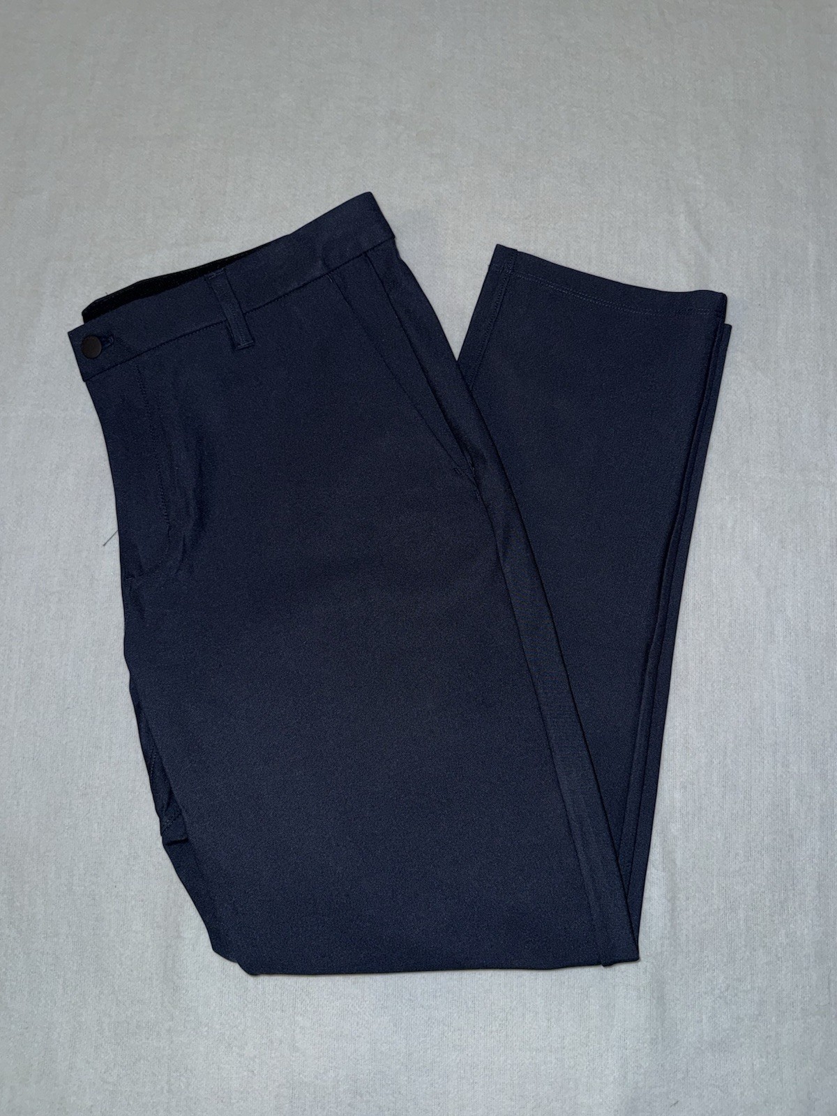 Men’s Navy Blue Infinity Polyester Woven Chino Pants 7 Diamonds, Size 36×30