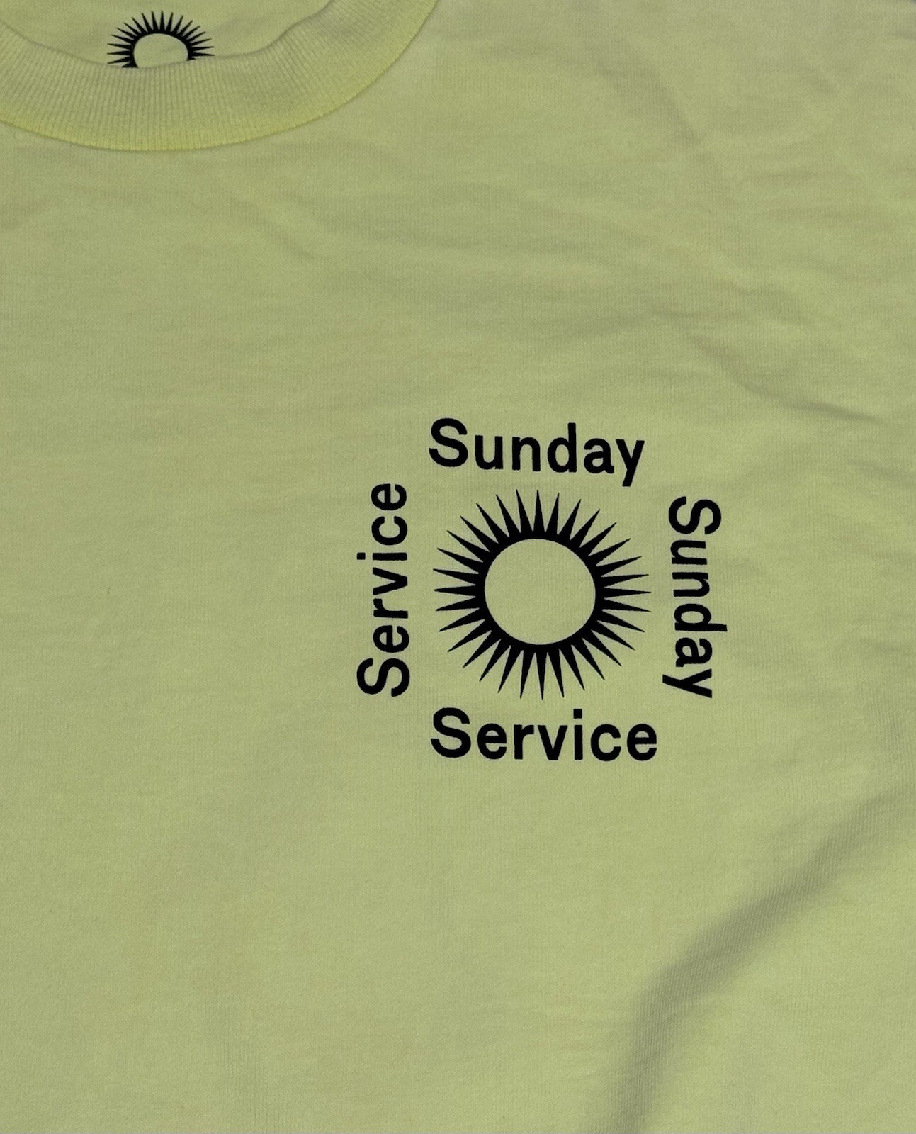 Kanye West Sample Sunday Service Oversized Medium T Shirt Neon Yeezy Brand New