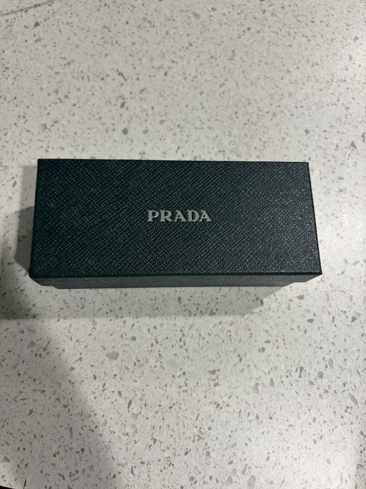Prada Milano black rectangular sunglasses