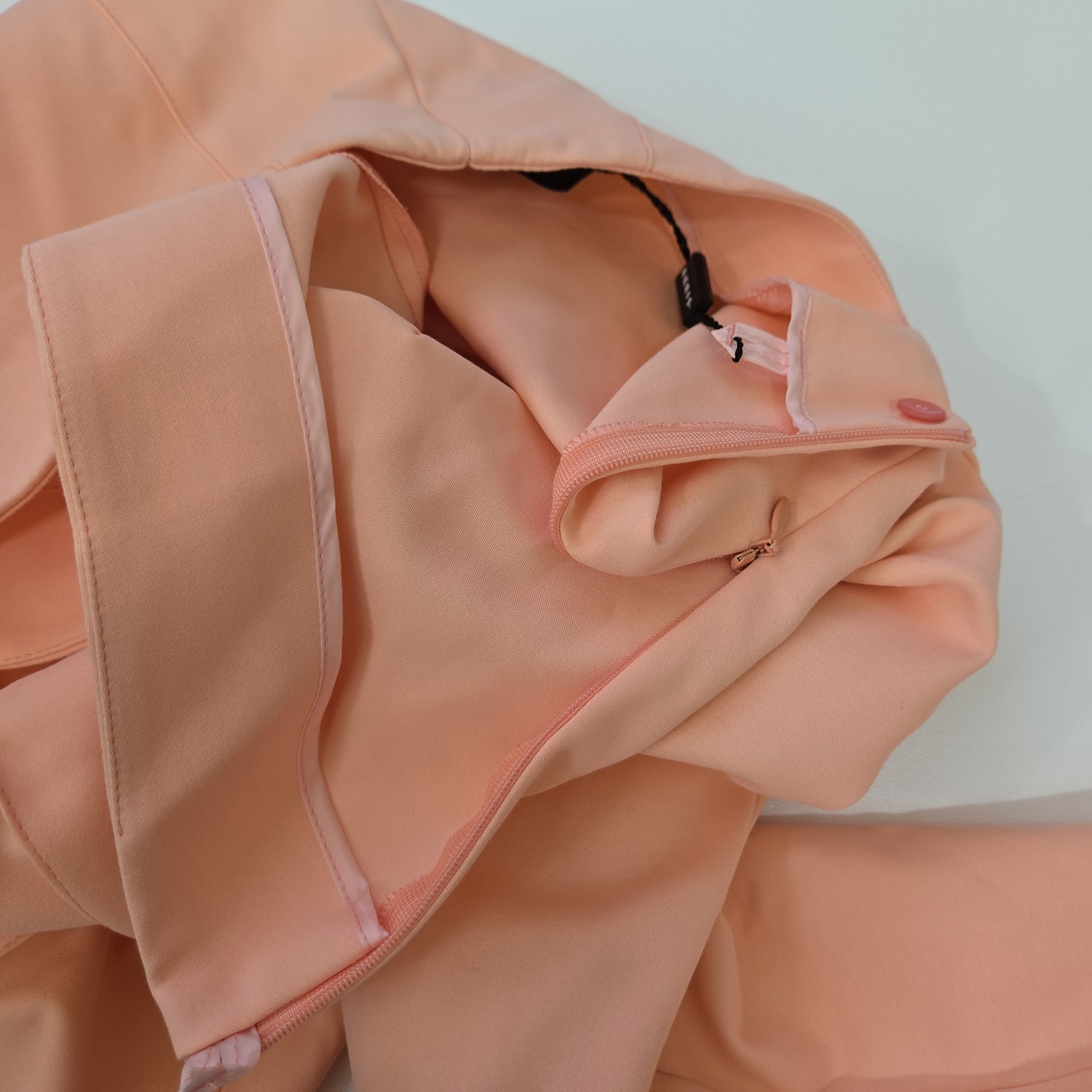 NWT Akris Melissa Trouser Pants Size US 8 Color Bellini Peach $795 Workwear Lux