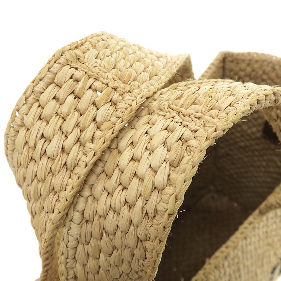Loewe Loewe Font Tote Small (Raffia) A685B59X03 Beige Tote Bag #SAB16950