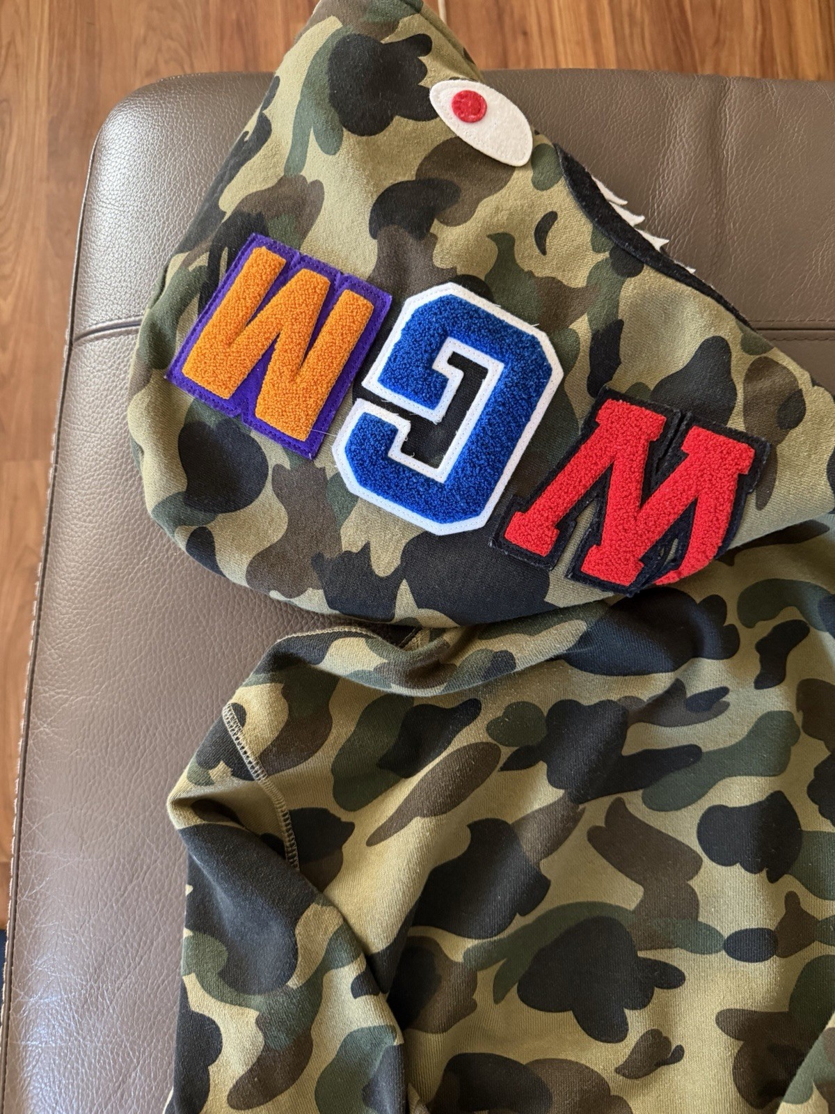 Bape Men’s First Camo Full Zip Hoodie Size XL