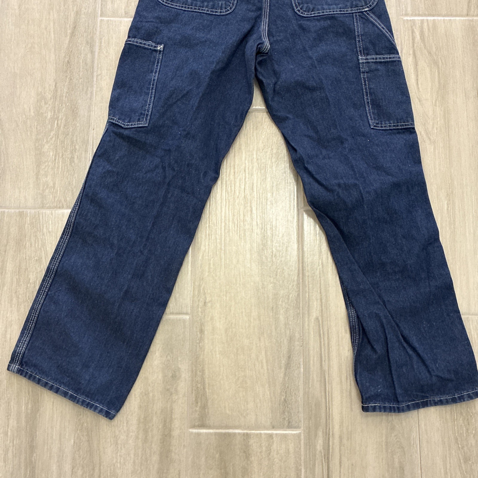 Carhartt Jeans Mens 31×30 Relaxed Fit Carpenter Dark Wash Blue Denim Pants