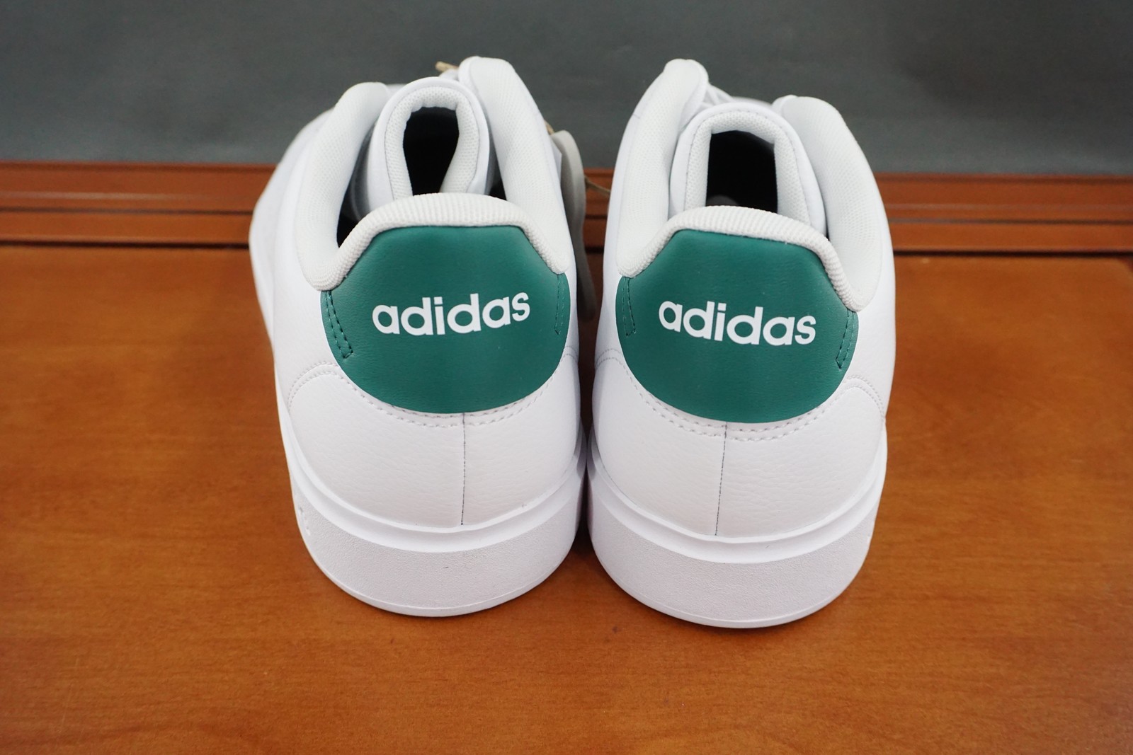 Adidas Advantage 2.0 Shoes Mens Size 12 White Green Cloudfoam Lace Up Comfort