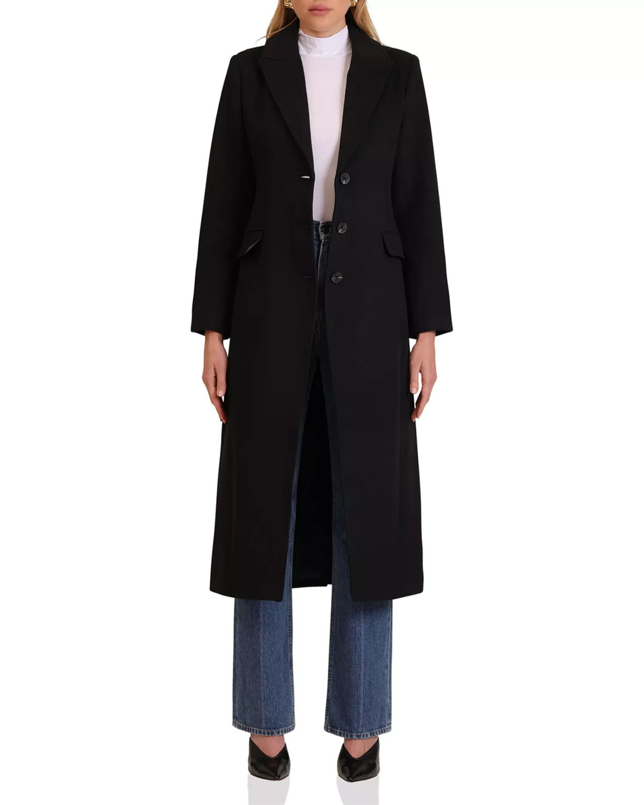 Avec Les Filles Cutaway Maxi Coat MSRP $218