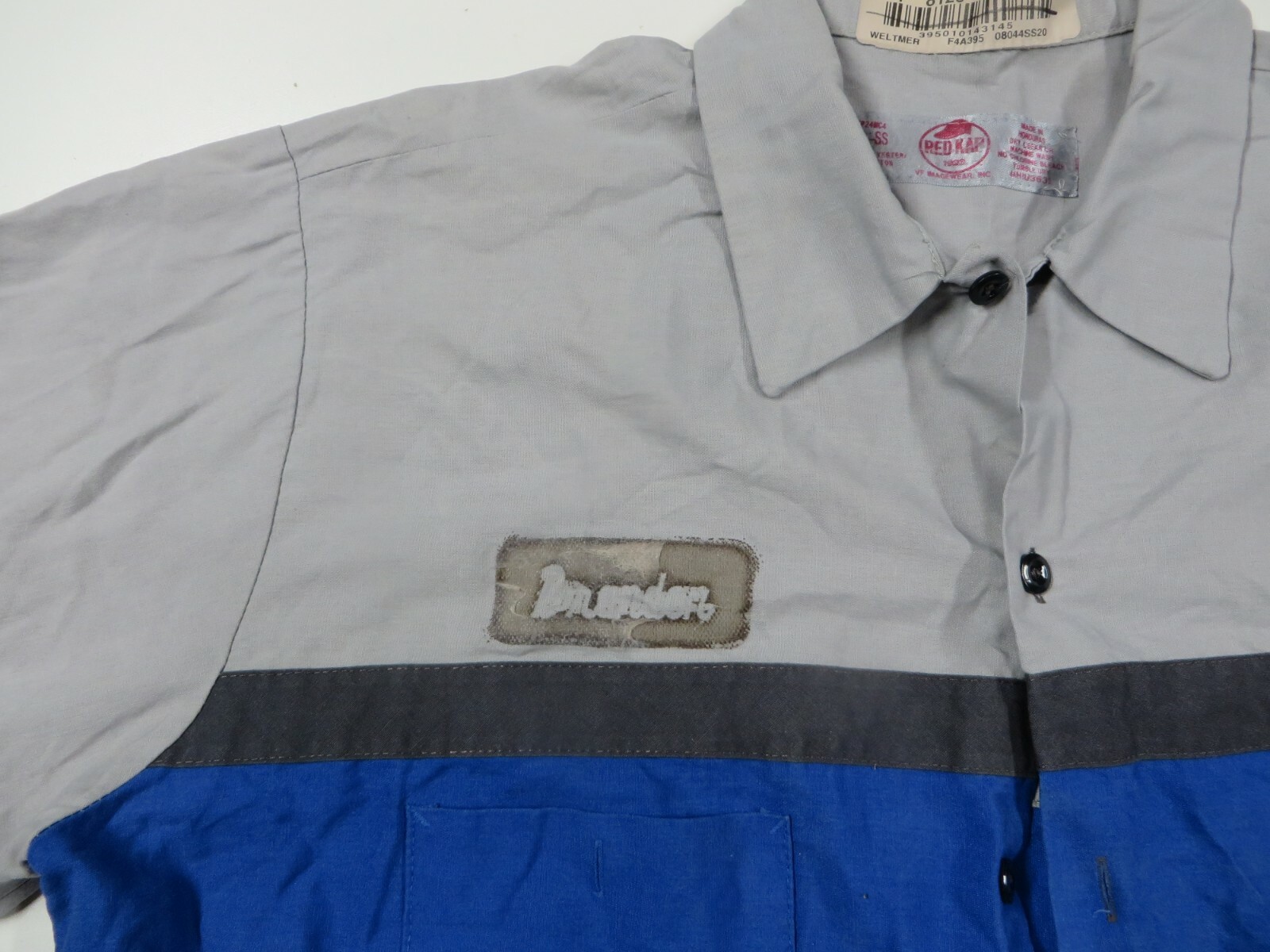 Short Sleeve Mens Red Kap Mechanic Work Shirts Technician Uniform Dealership