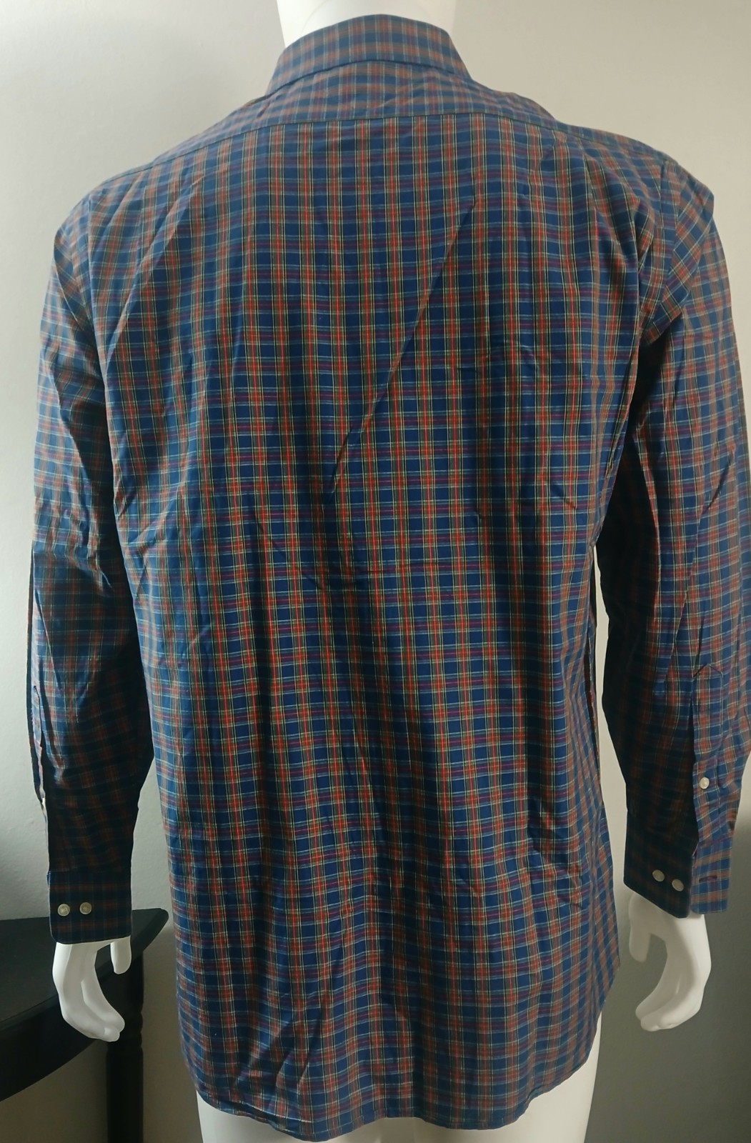 Tommy Hilfiger Plaid Dress Shirt Regular Fit Long Sleeve 14.5 32/33