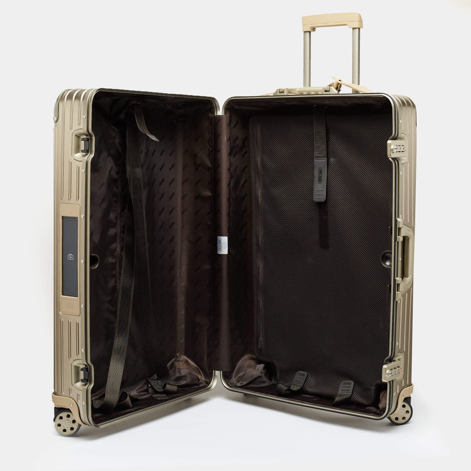 Rimowa ETag Large Topas Titanium Aluminium 4 Wheeled CheckIn Luggage