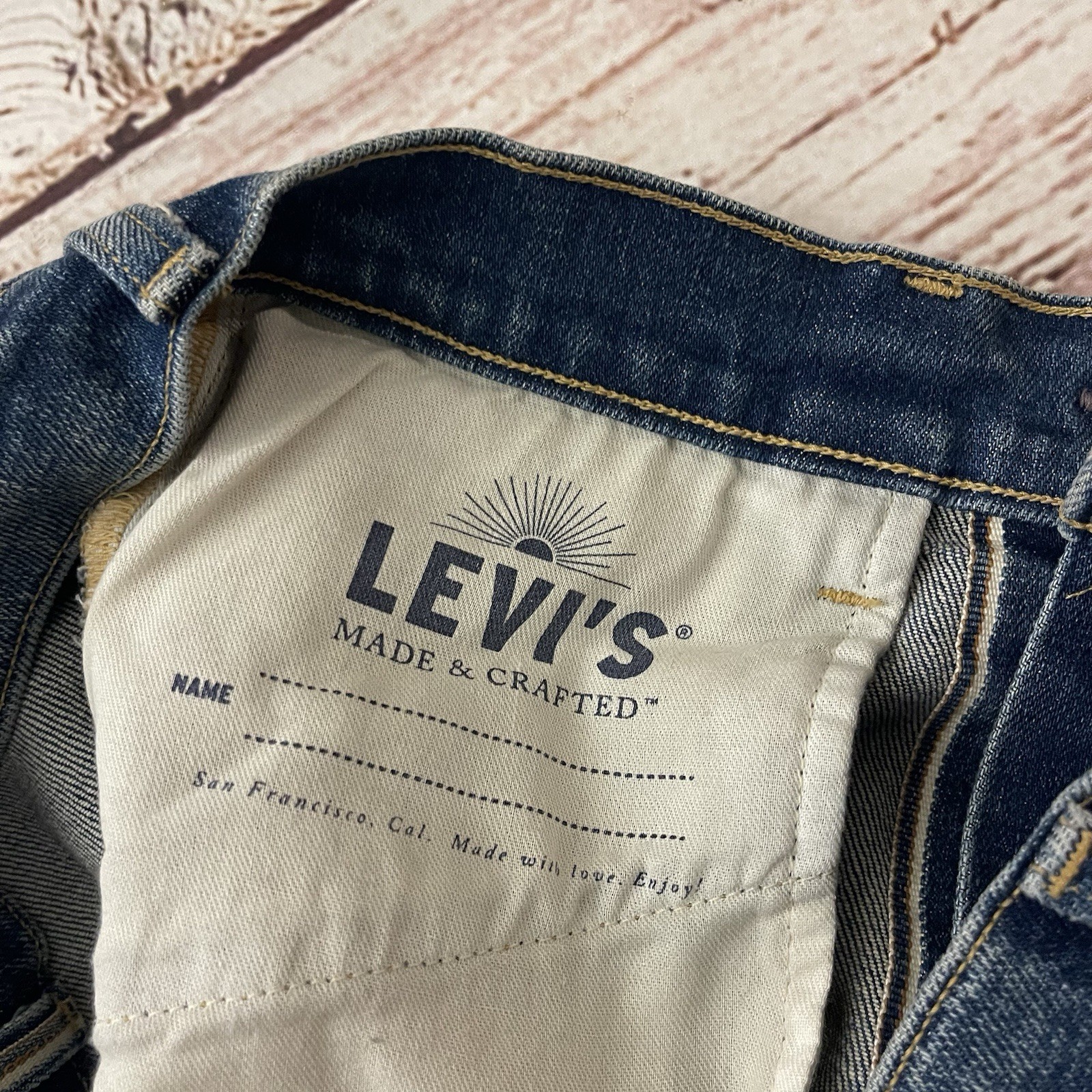 Levi’s Studio Taper Made In Japan Jeans Sz 27 Inseam 29” Made & Crafted Sample
