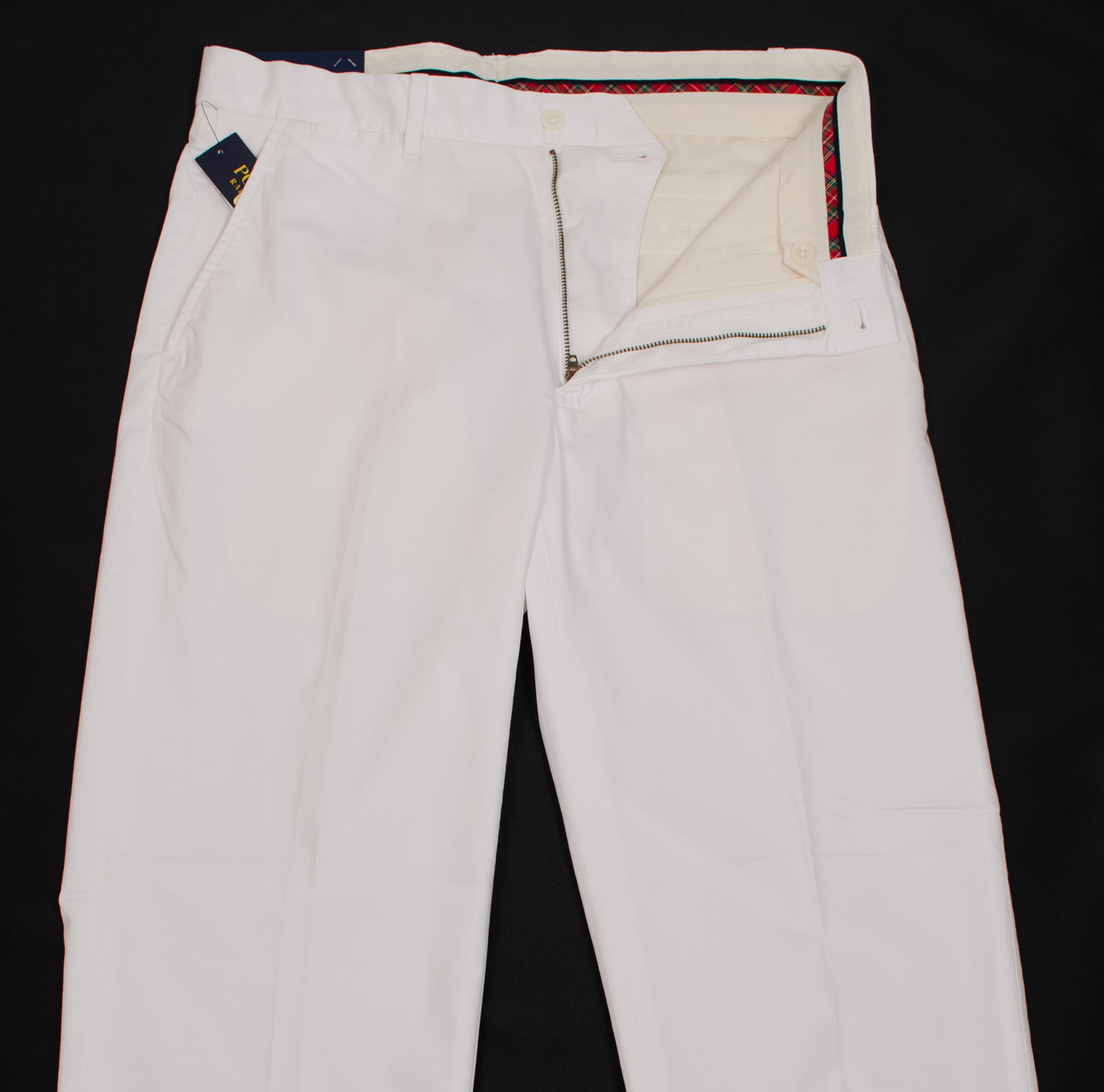 POLO RALPH LAUREN GOLF MEN’S WHITE FLAT FRONT STRETCH PANTS MULTISIZE