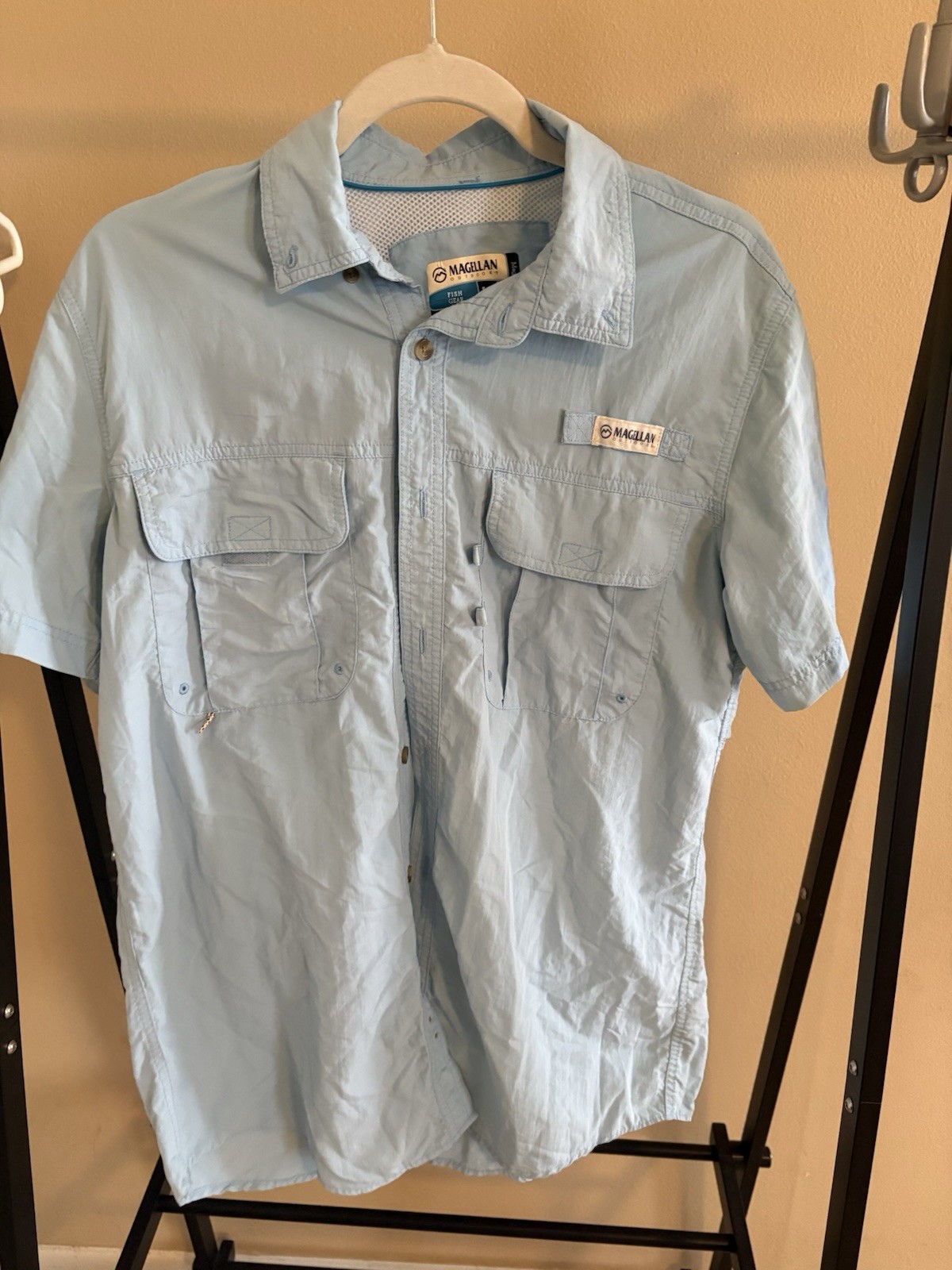 Magellan Fishing Gear Button Down Short Sleeves Relaxed Fit Men’s S