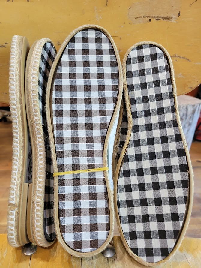 “Loren” Woven Soles, Bundle of sizes 37, 38, 39 all tan