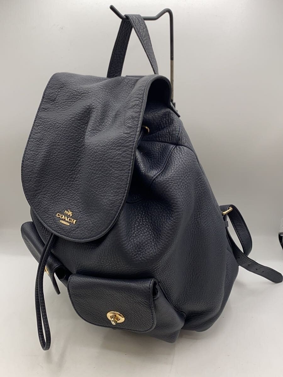 COACH Leather Bag NVY H1780-F37410