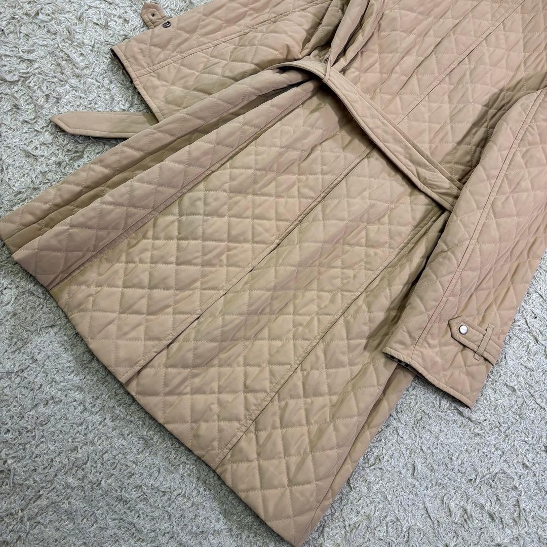 Burberry London Nova check belt quilting jacket coat