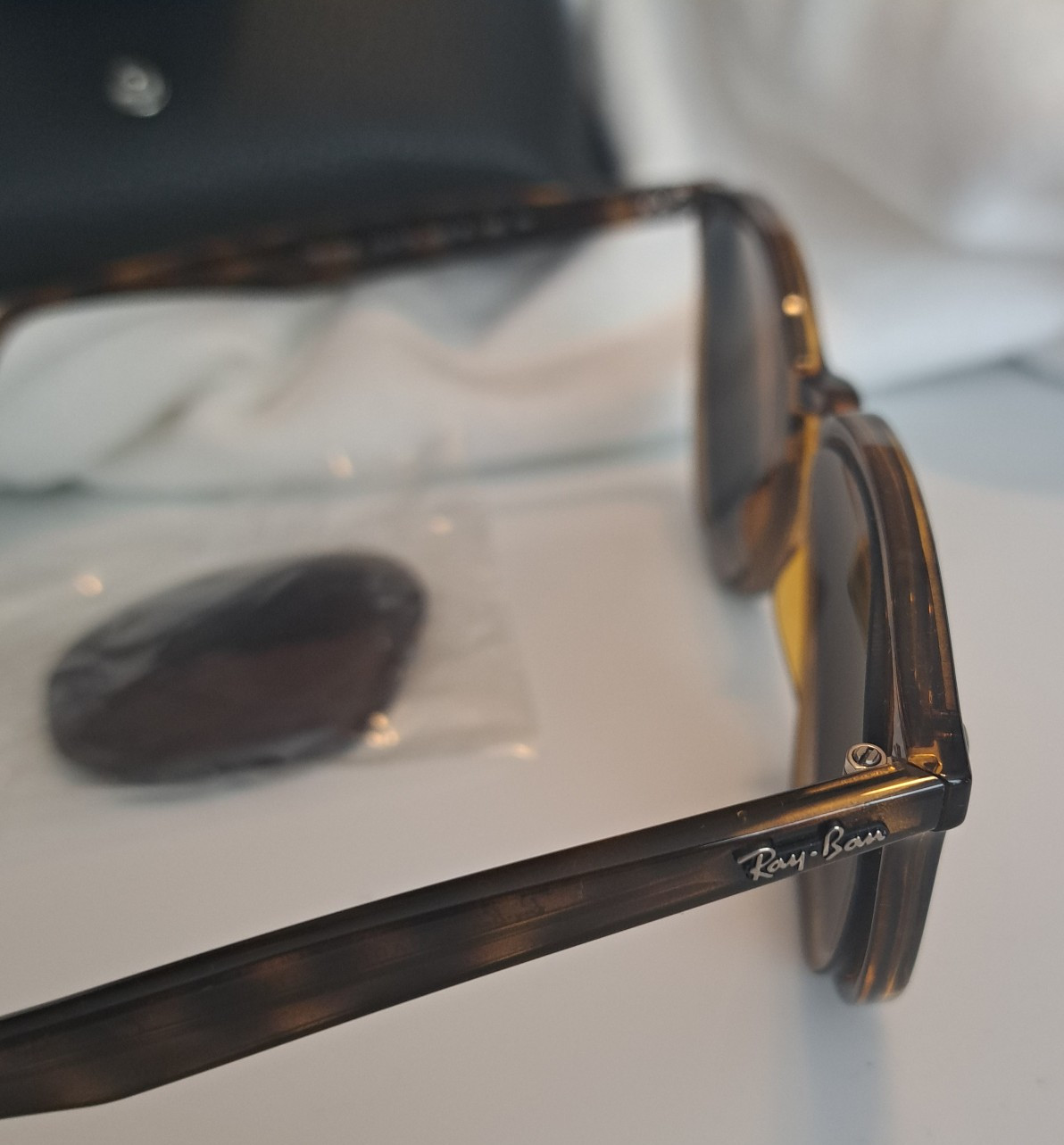 Ray Ban RB4306 710/73 54 Polished Light Havana/B-15 Brown Frames + NEW OEM Lens