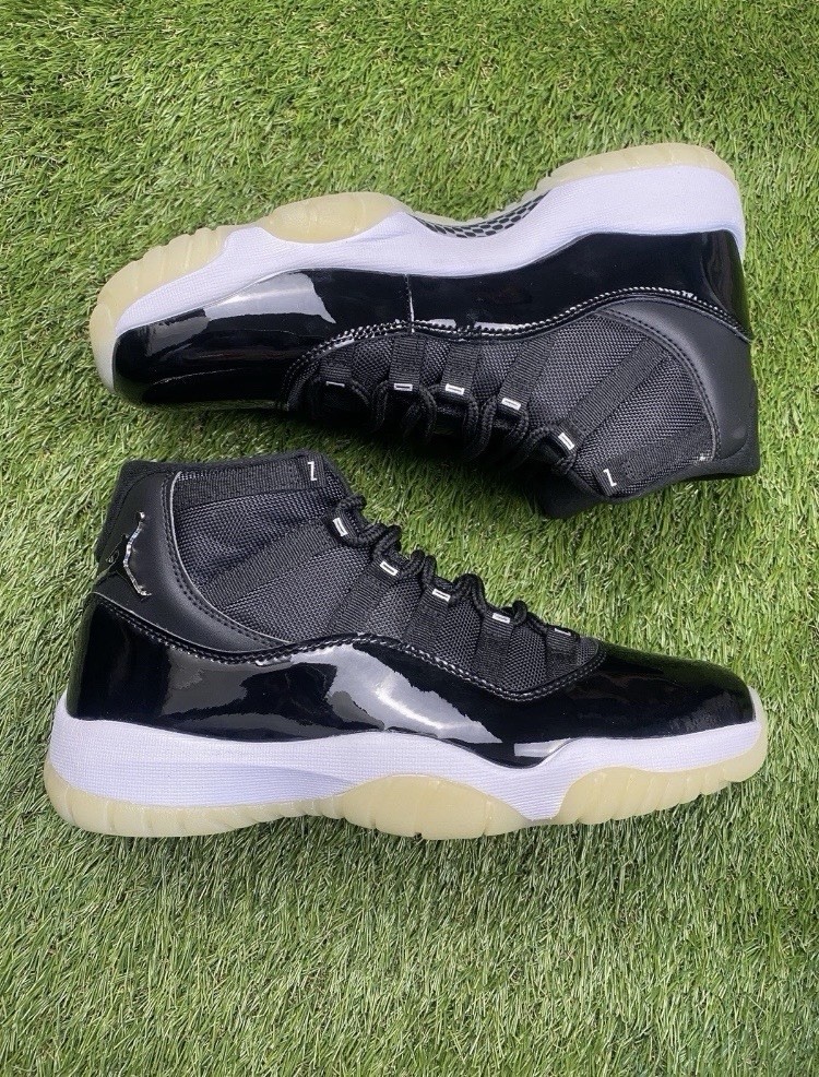 Jordan Air Jordan 11 Men’s Black High Top Lace-Up Basketball Sneakers