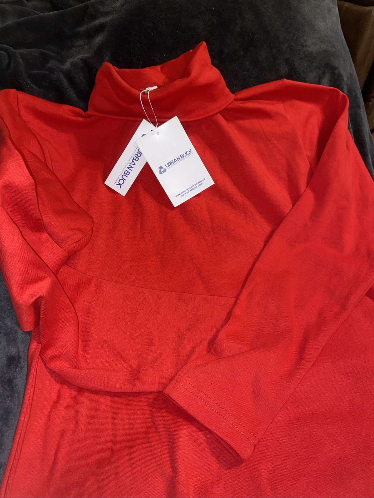 URBAN BUCK XL Men’s Red Turtleneck Thick & Soft Quality Material