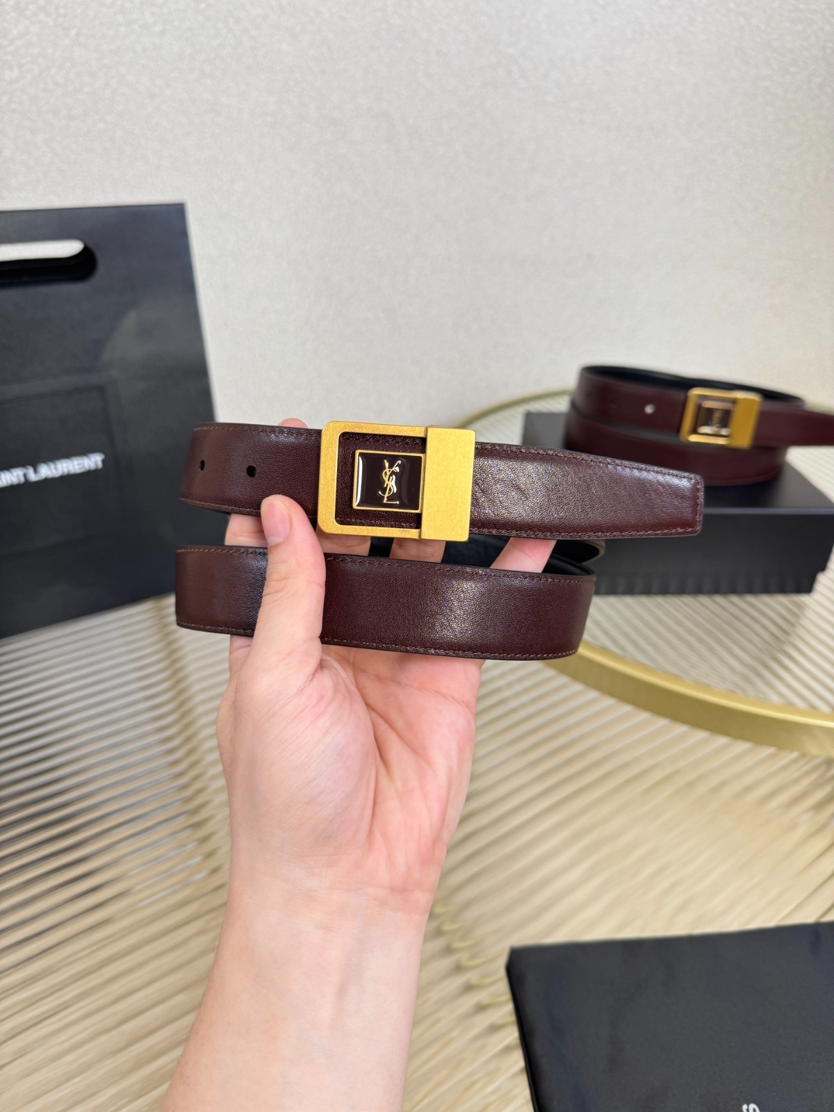 Authentic Yves Saint Laurent Belt for Sale NEW YSL Width:3.0cm/1.18in