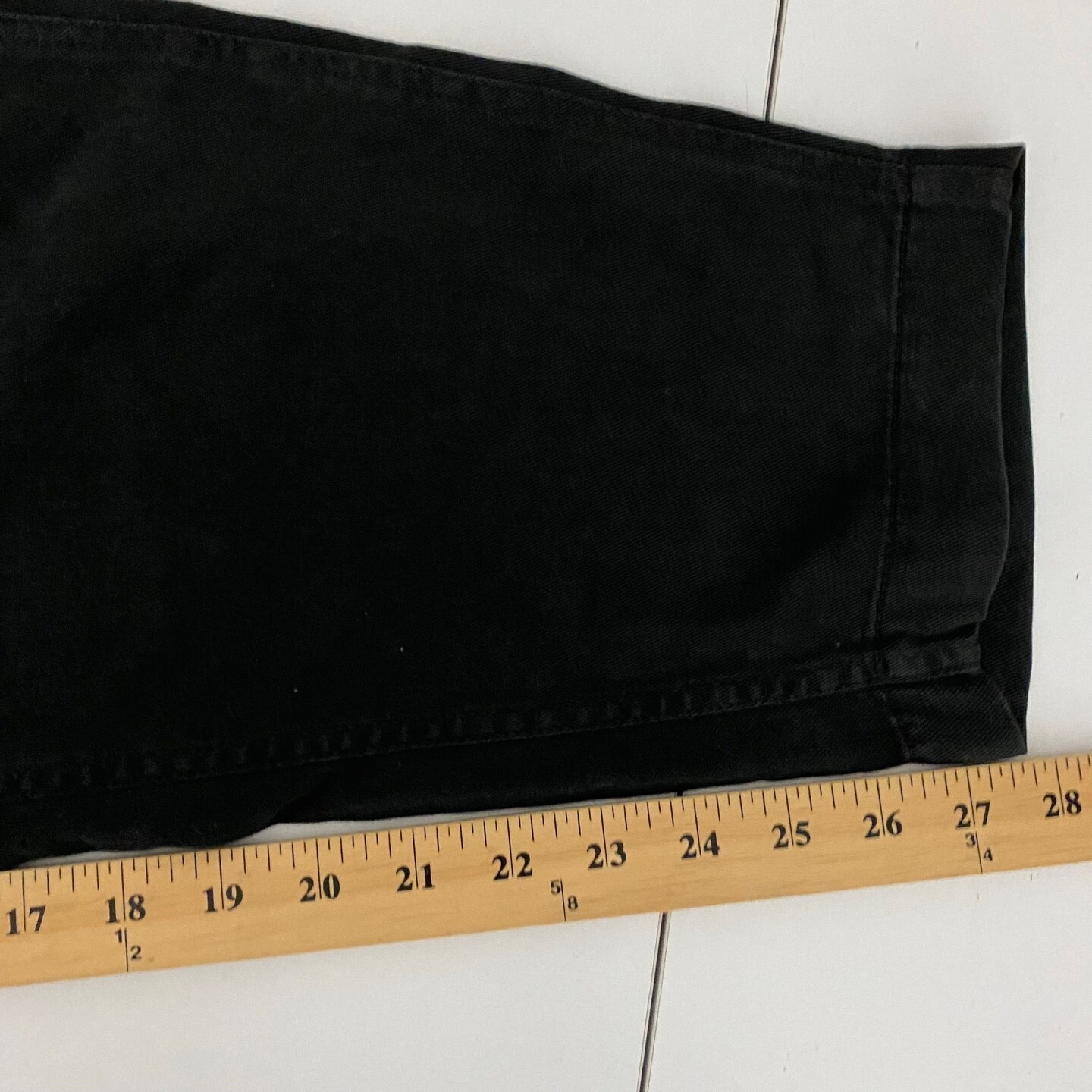 Everlane The Relaxed Chino Straight Leg Pant Womens 2 Black Soft High Rise