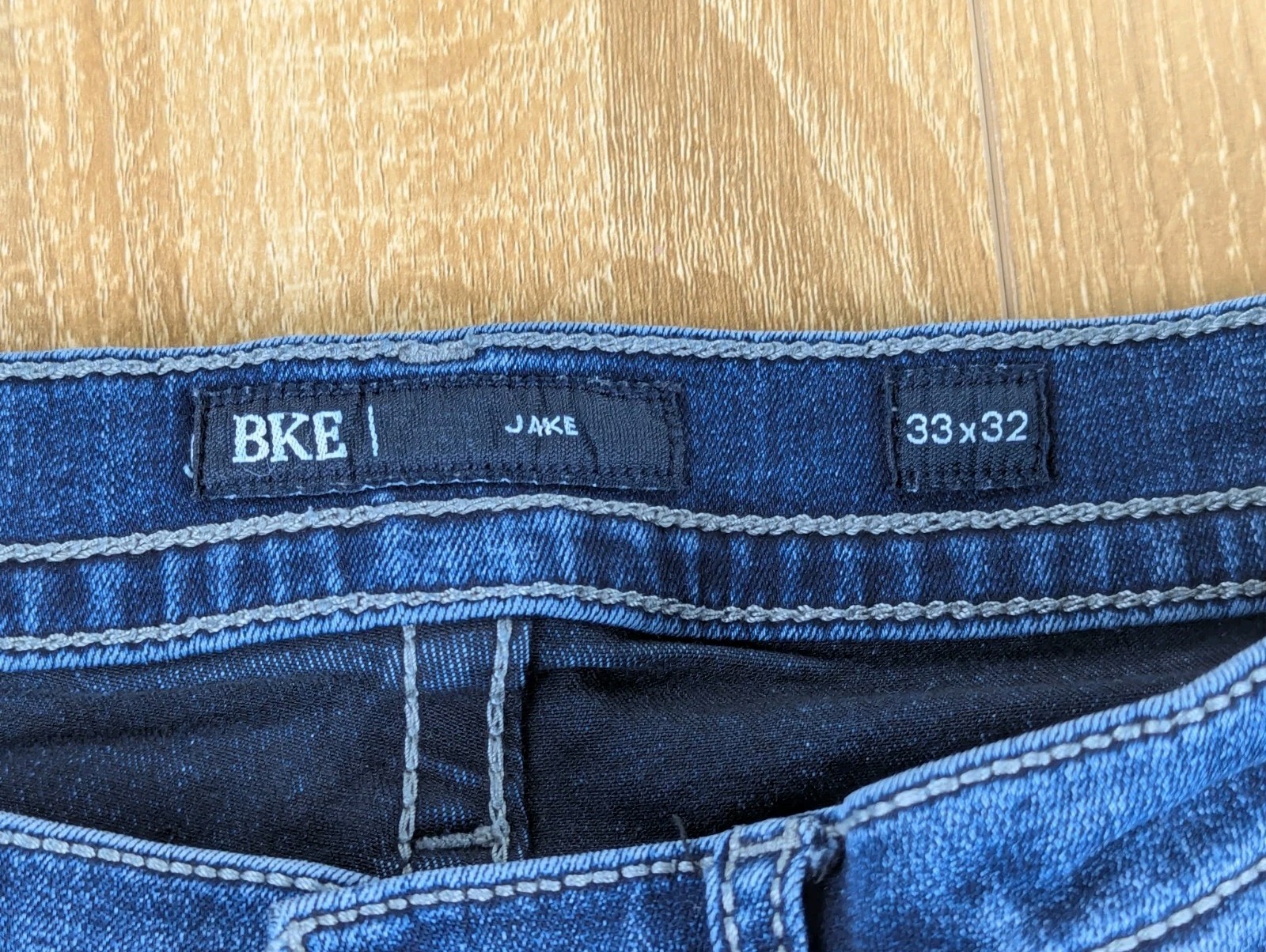 BKE Buckle Jake Straight Leg Mens 33×32 (ACTUAL 30×32) Dark Wash Denim