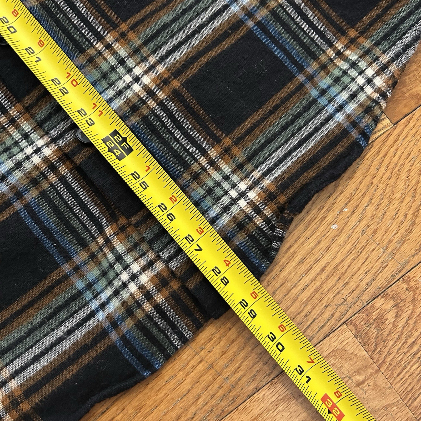 Ll Bean Signature Archive 1933 Chamois Cloth Plaid Button Up Shirt Medium