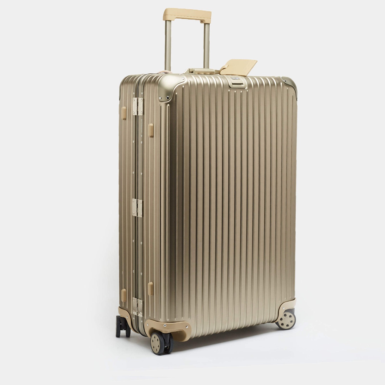 Rimowa ETag Large Topas Titanium Aluminium 4 Wheeled CheckIn Luggage