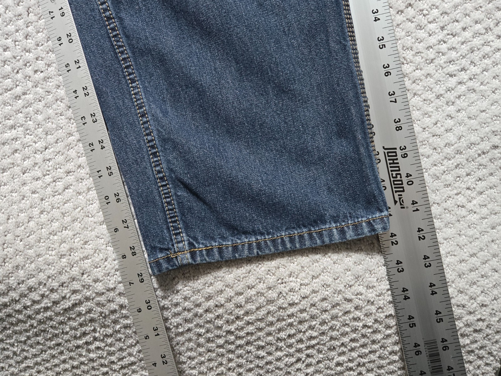 U.S. POLO ASSN. Baggy Blue Jeans ~ Men’s 34 x 32 ~ Carpenter Hammer Loop ~