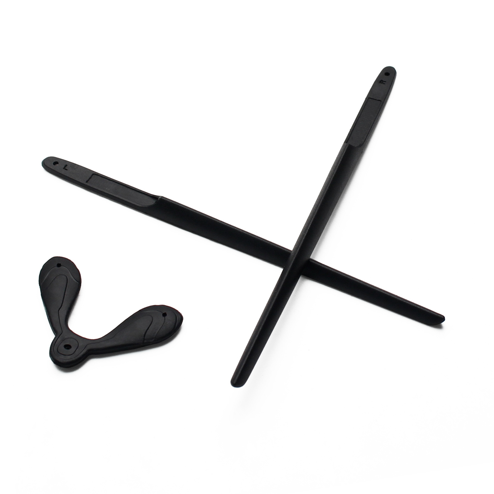 KEYTO Black Rubber Kit Earsocks & Nose Pads for-Rudy Project Rydon(SN79)