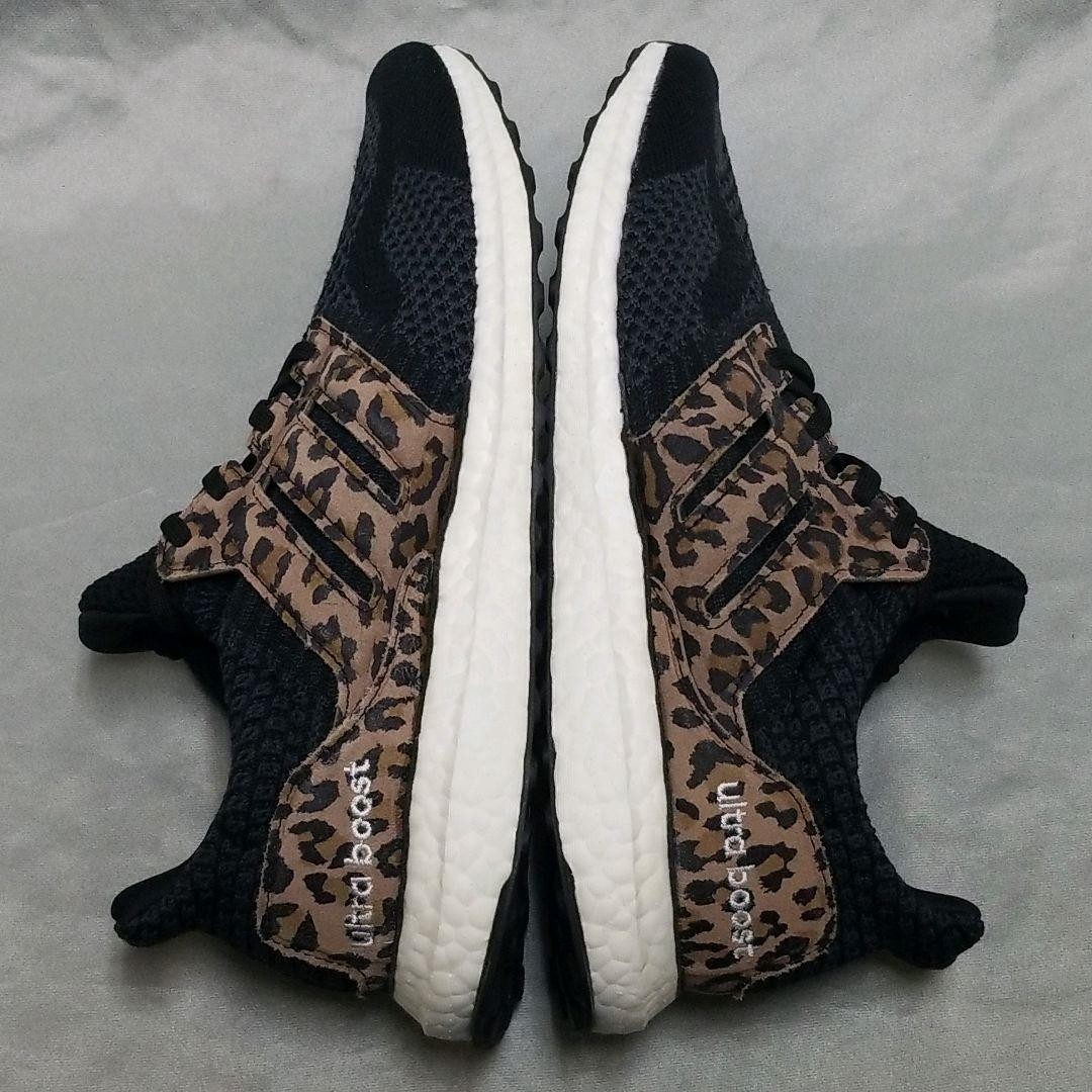 adidas Ultra Boost Leopard Running Shoes Black Brown Leopard