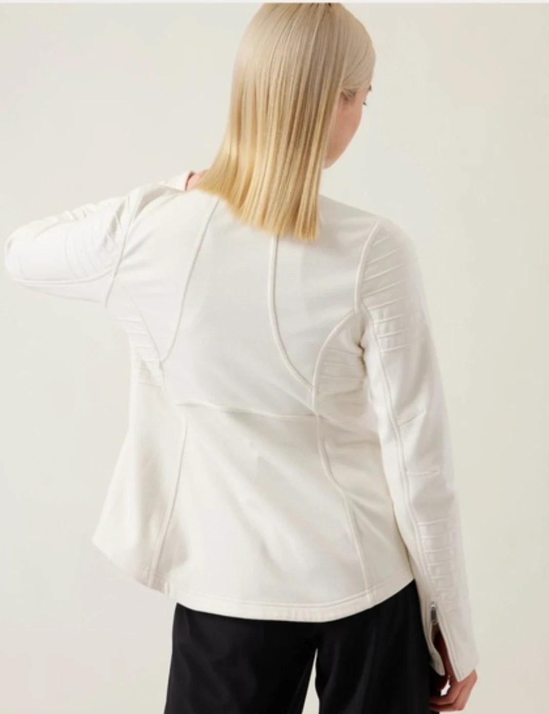 Athleta Moto Cream Jacket-Size 3X-NWT