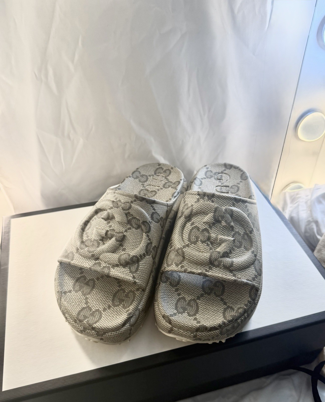 Gucci GG Slide Sandal ‘Interlocking G – Beige Ebony Size 36