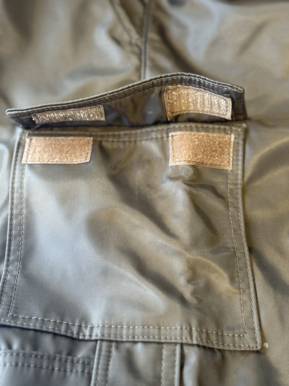 MNML Brown Snap Button Cargo Pants Draw String Waist 30/31 Small