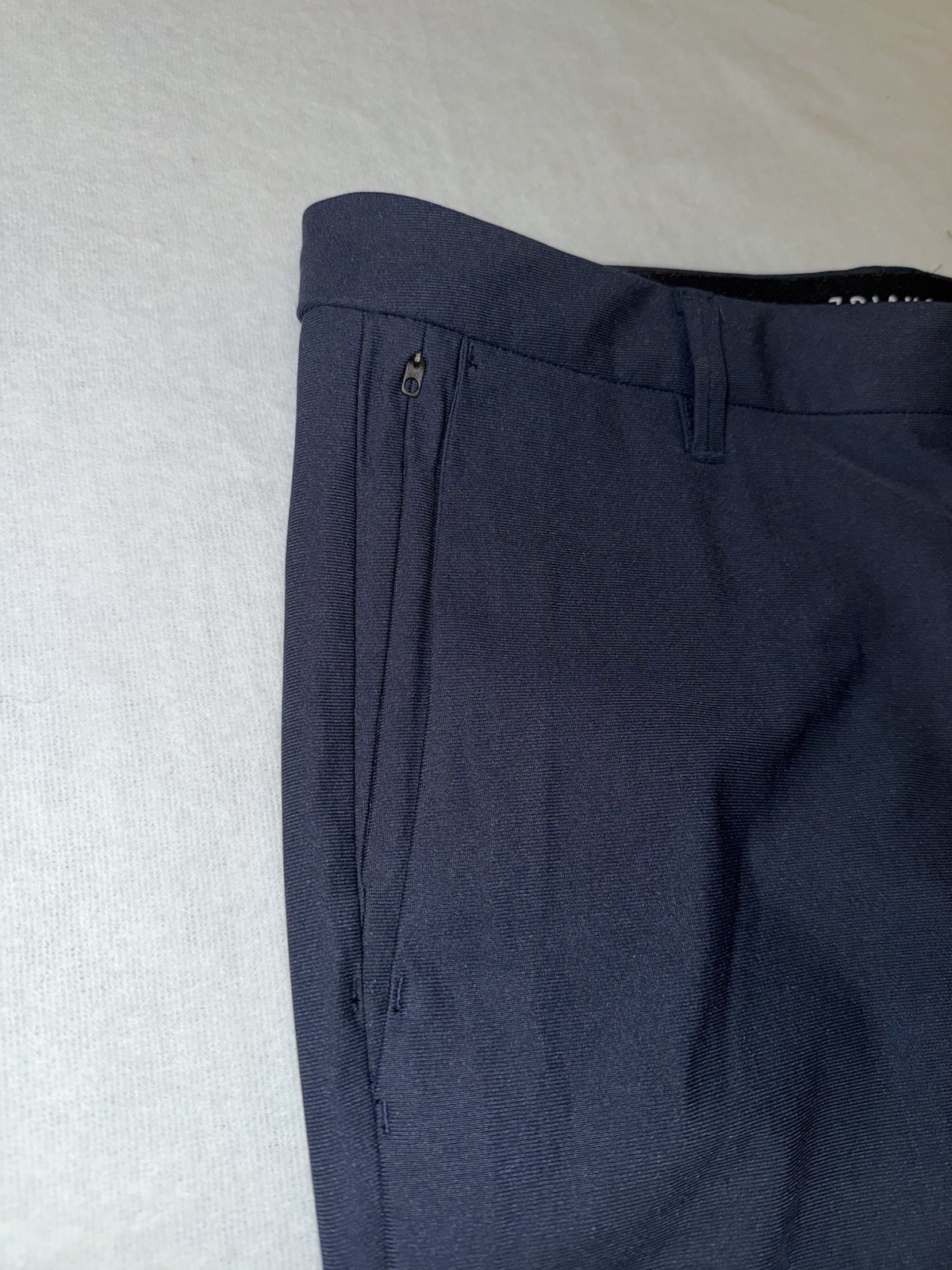 Men’s Navy Blue Infinity Polyester Woven Chino Pants 7 Diamonds, Size 36×30