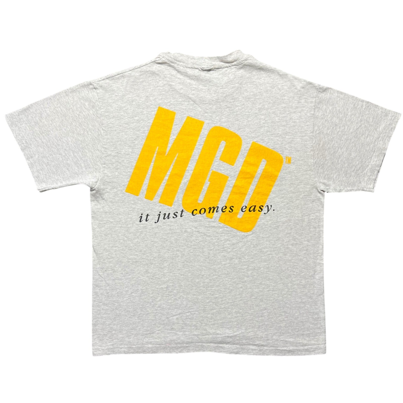 Miller Genuine Draft It Just Comes Easy Vintage 90s Gray Beer T Shirt Mens XL