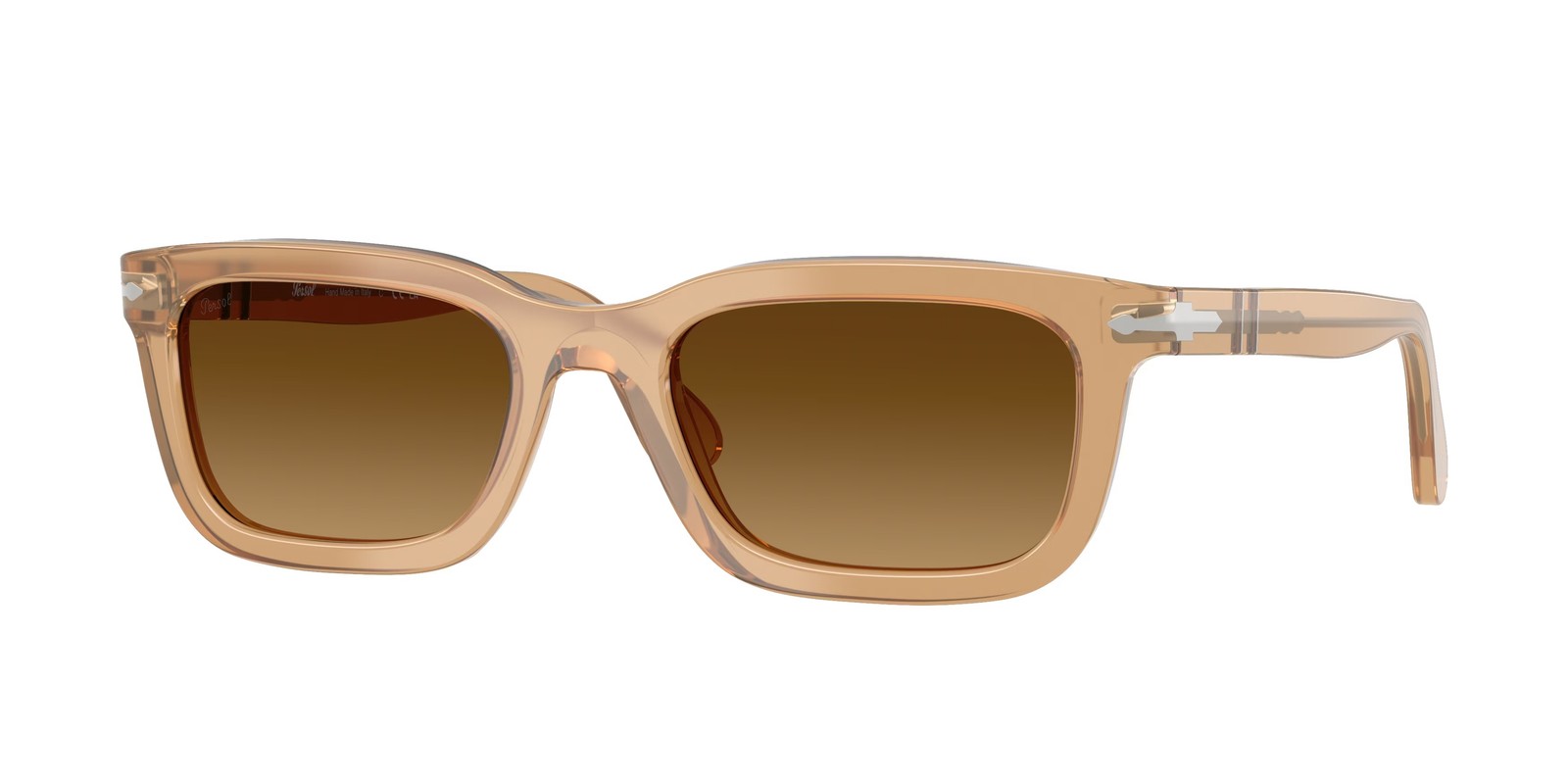 PERSOL PO3396S 116985 Opal Beige Light Brown Gradient Brow 53mm Unisex Sunglass