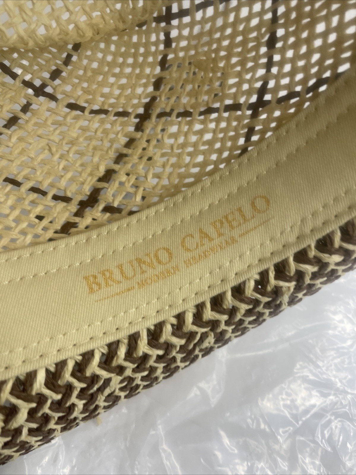 Bruno Capelo Enrico Collection Fedora. Brown/Tan. Size M. FREE SHIPPING