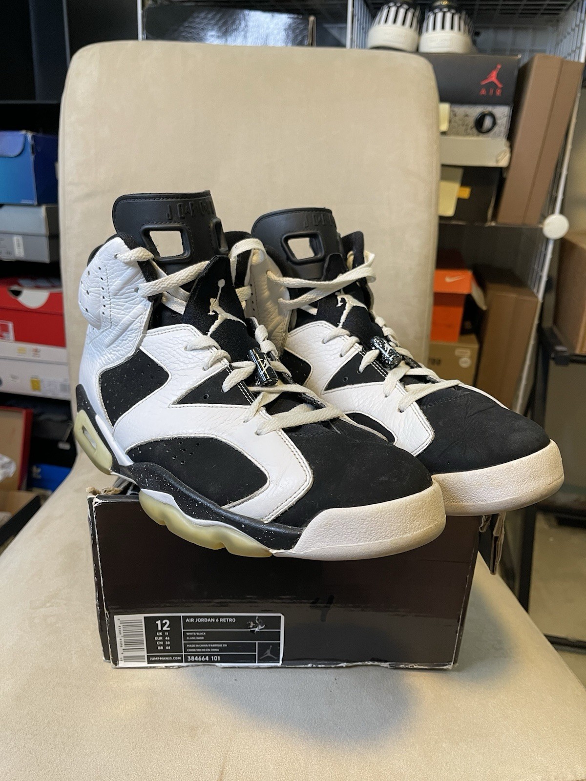 Size 12 – Air Jordan 6 Retro Oreo