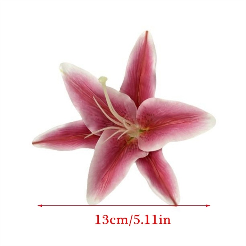 Artistic Hair Claw Accessory 3D Lilies Flower Hair Clamp For Office Lady Daily