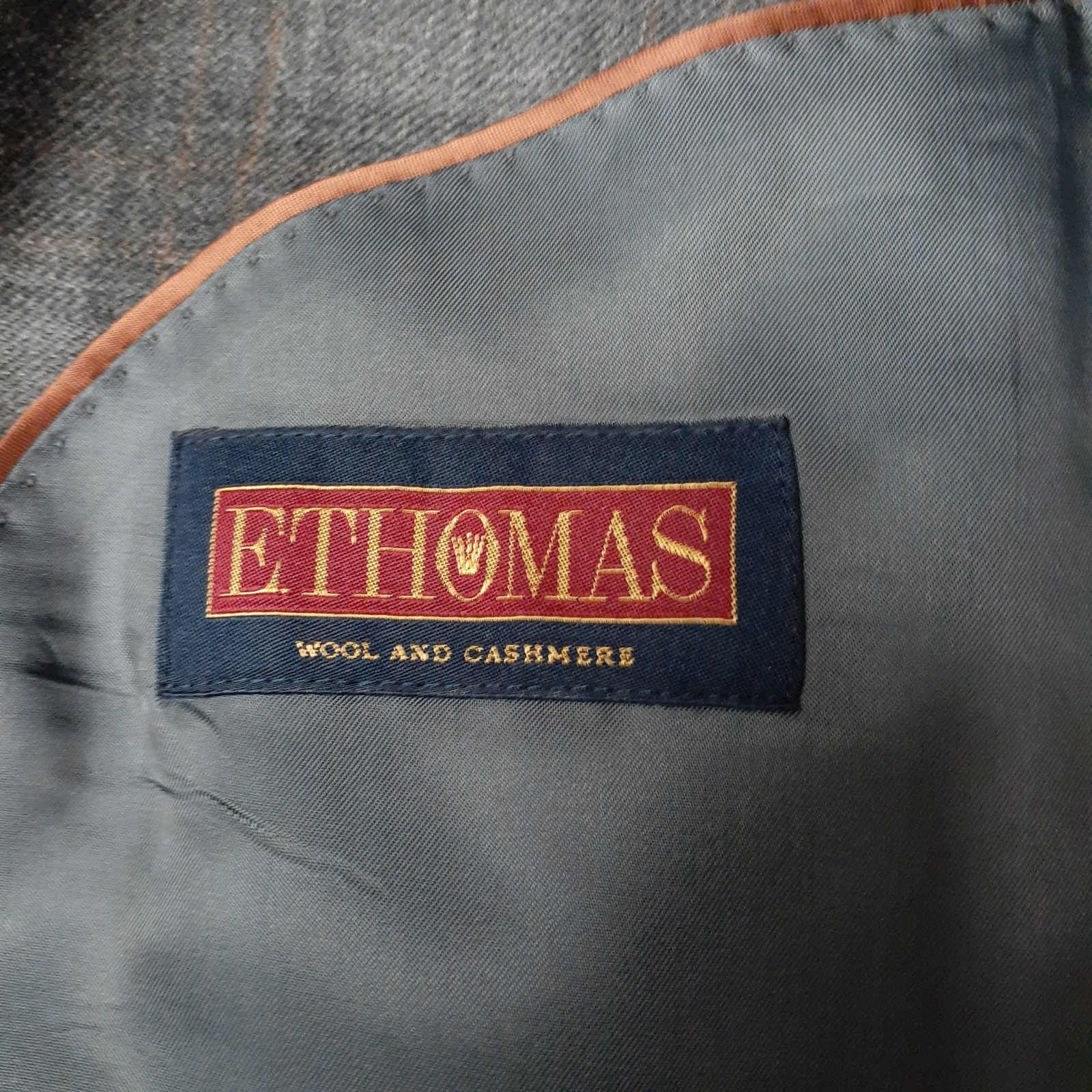 Brooks Brothers Jacket Mens 40 41 Long Wool Cashmere E Thomas Blazer Sport Coat