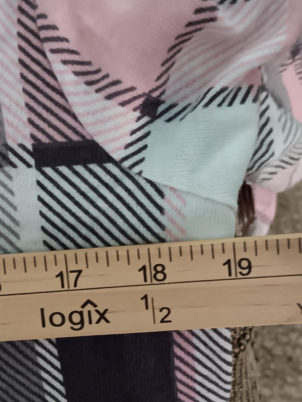 Robert Louis Women’s Small Pink/Gray Plaid Side Drawstring Ruching Button Shirt