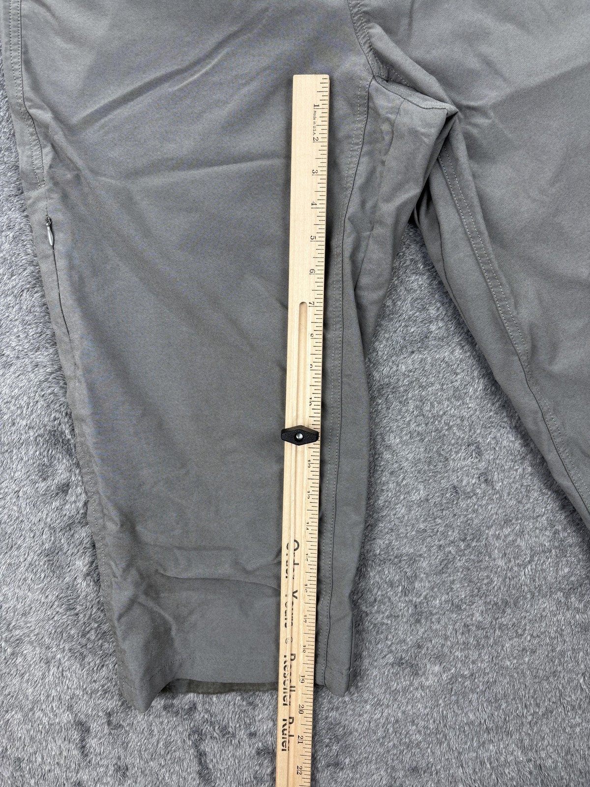 Kuhl Pants Womens 14 Gray Nylon Polyester Twill Capri Zip Pockets Outdoor Travel