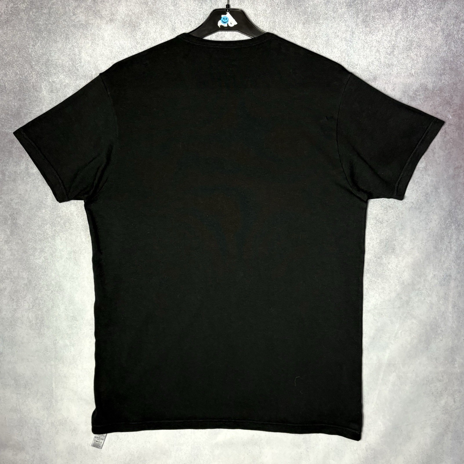 Emporio Armani EA7 Men’s XL Black Logo T Shirt Stretch Cotton Crew Neck Tee